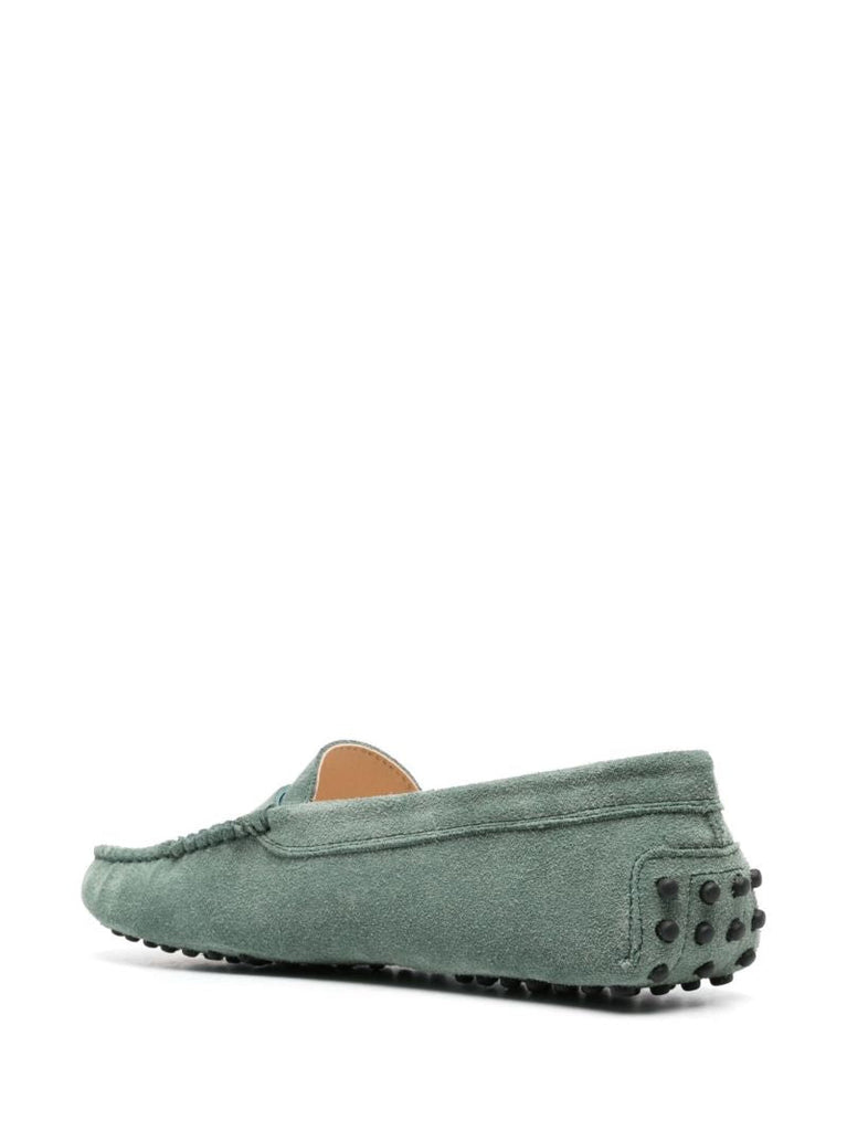 Green Gommino Driving Suede Loafers