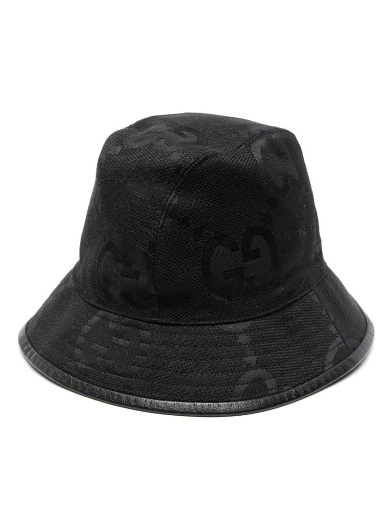 Black Gg Canvas Bucket Hat