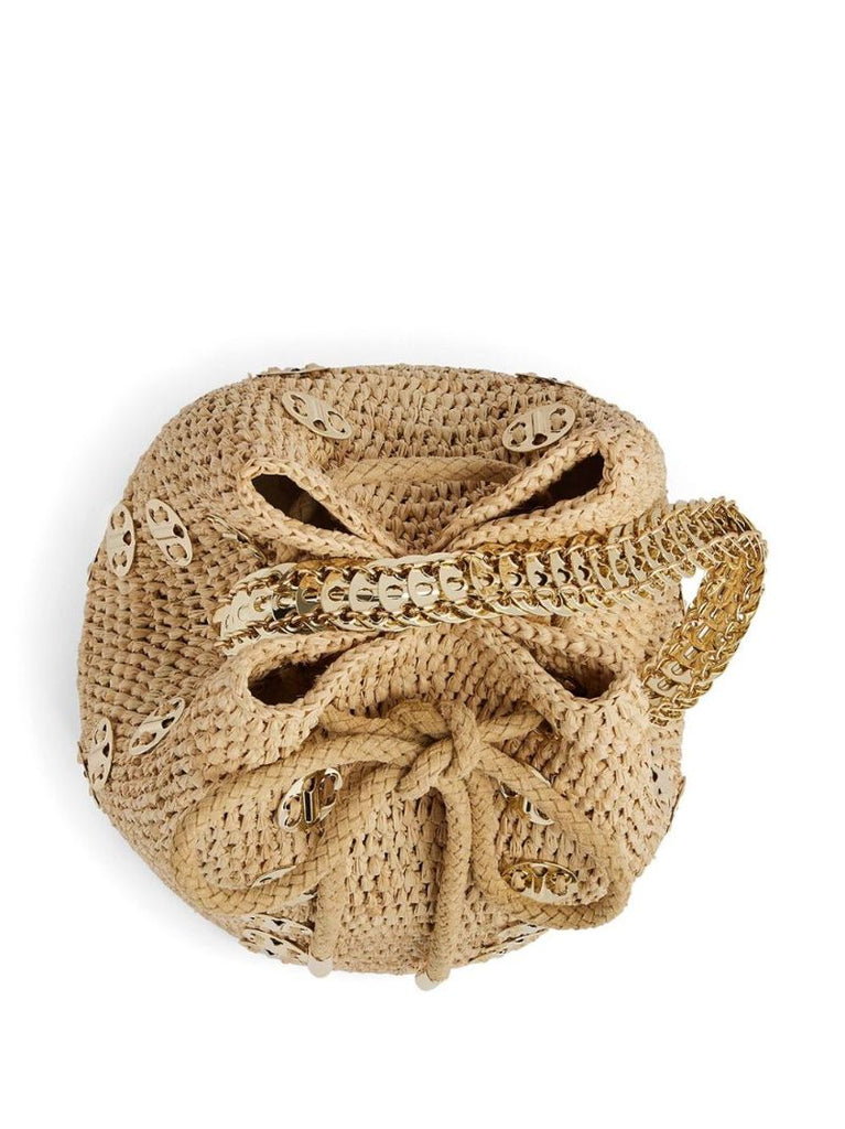 Neutral 1969 Raffia Bucket Bag
