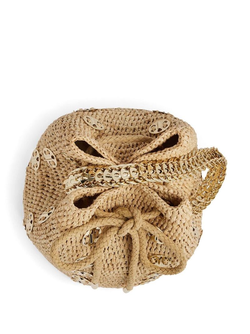 Neutral 1969 Raffia Bucket Bag