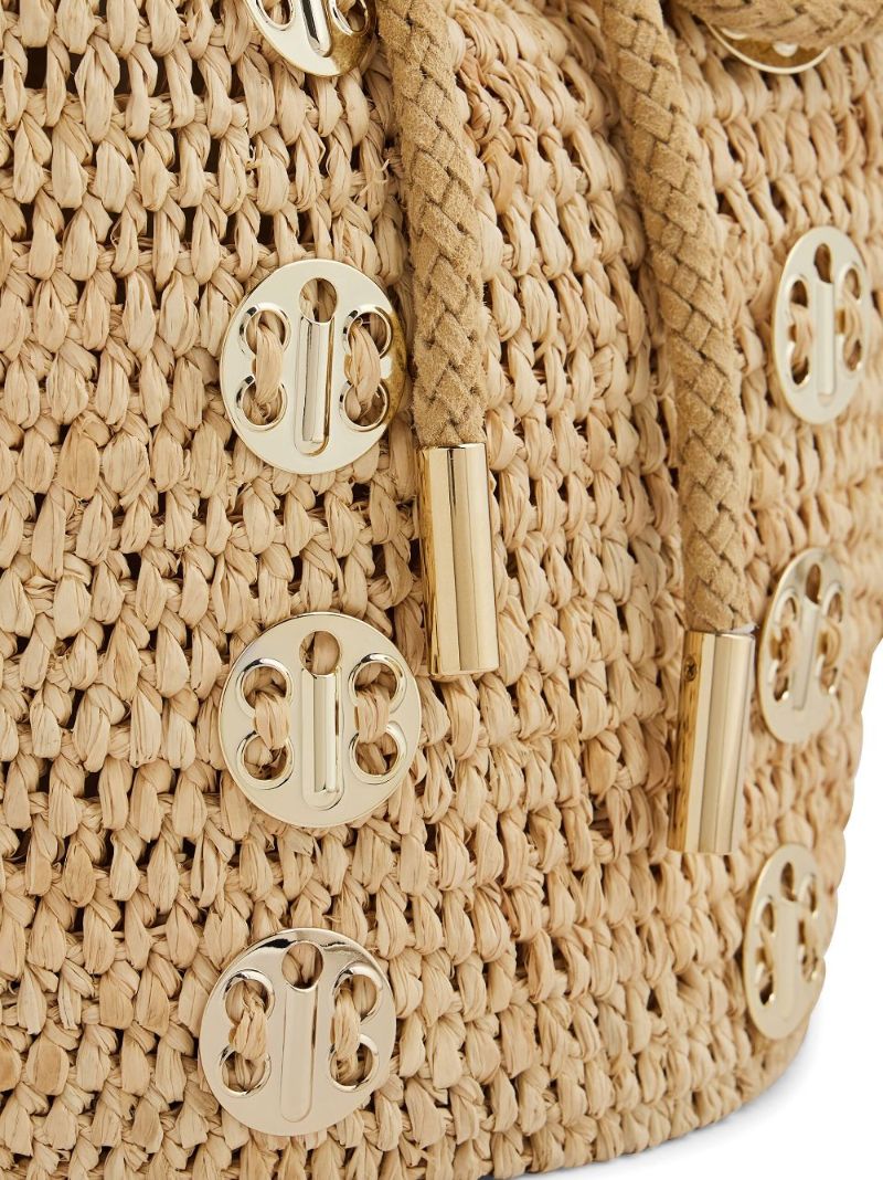Neutral 1969 Raffia Bucket Bag