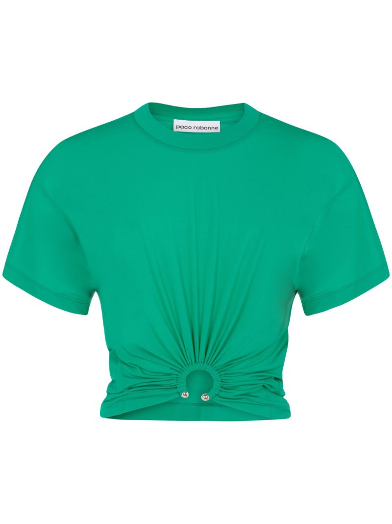 Green Gathered Ring T-shirt