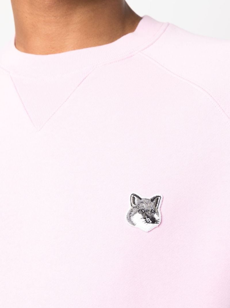 Pink Fox Head Cotton Sweatshirt