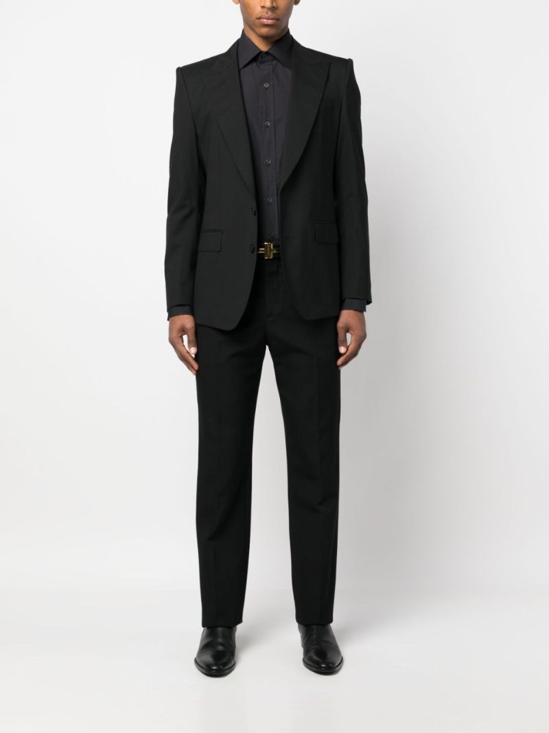Black Long Sleevedcotton Shirt