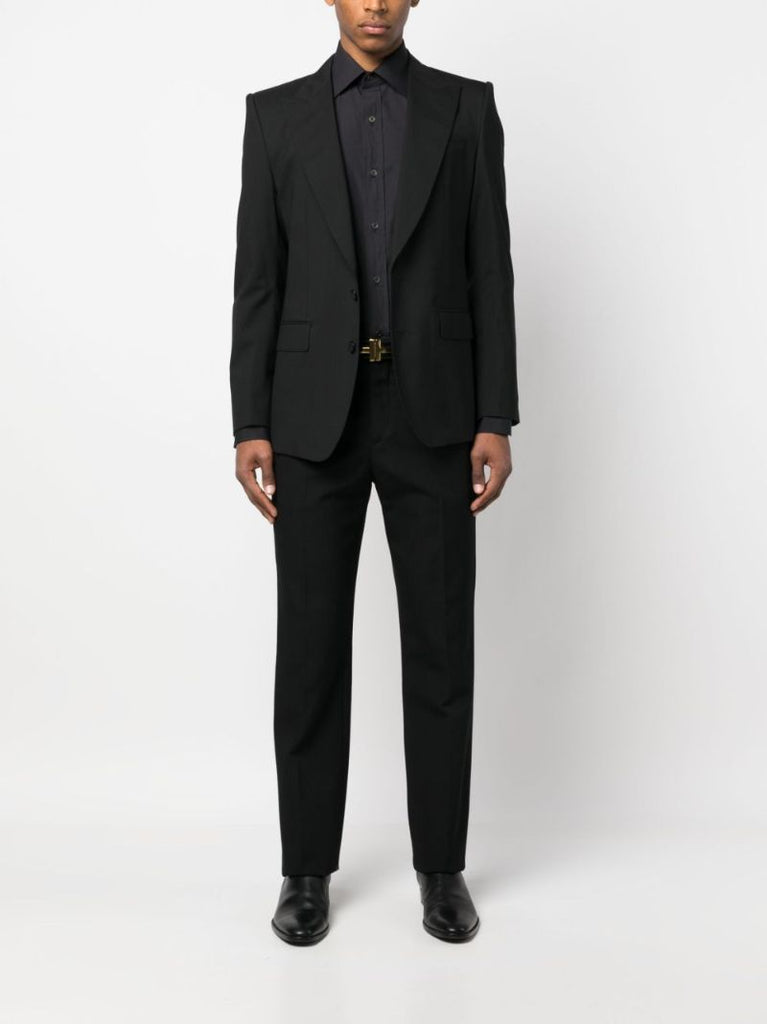 Black Long Sleevedcotton Shirt