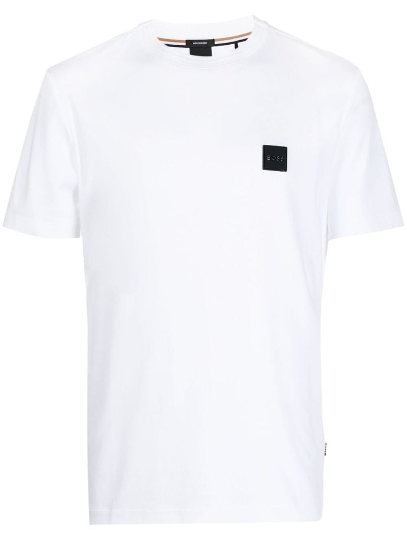 White Logo-patch Cotton T-shirt