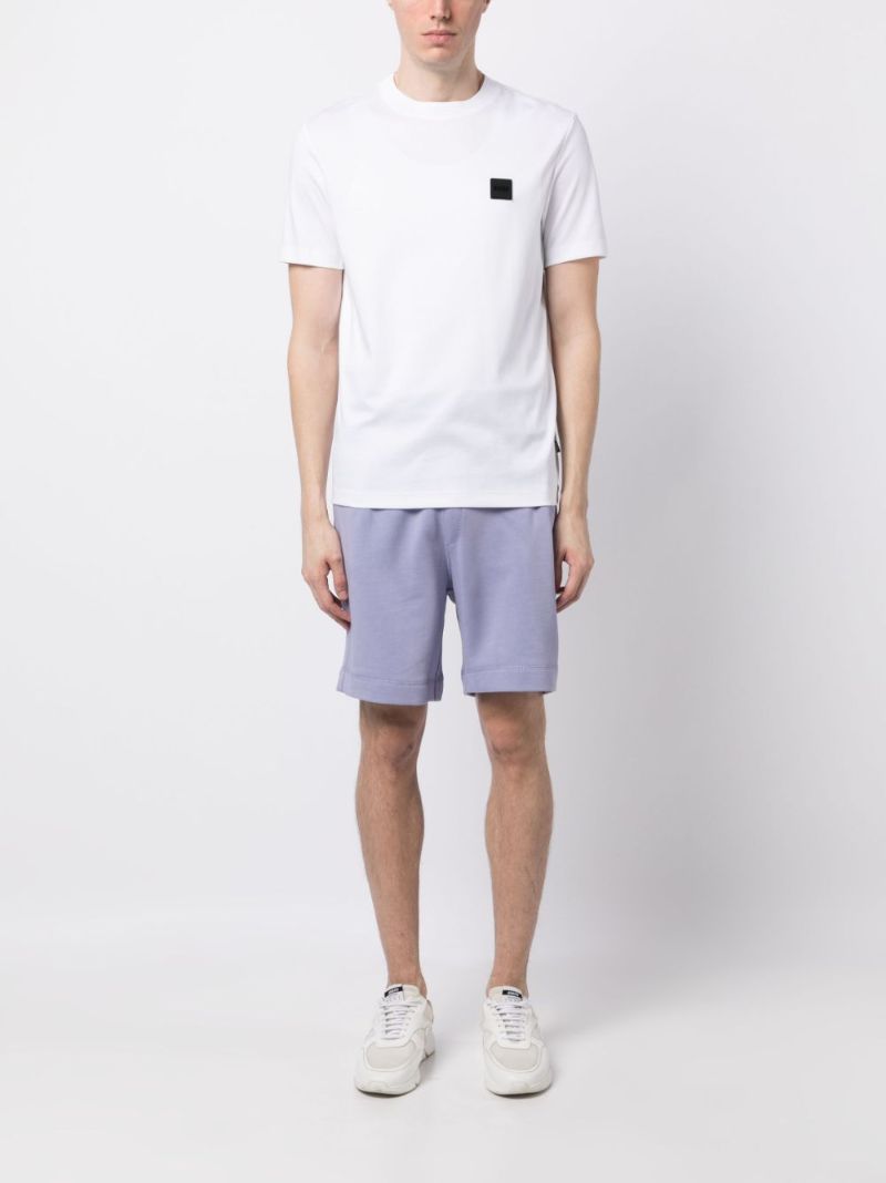 White Logo-patch Cotton T-shirt