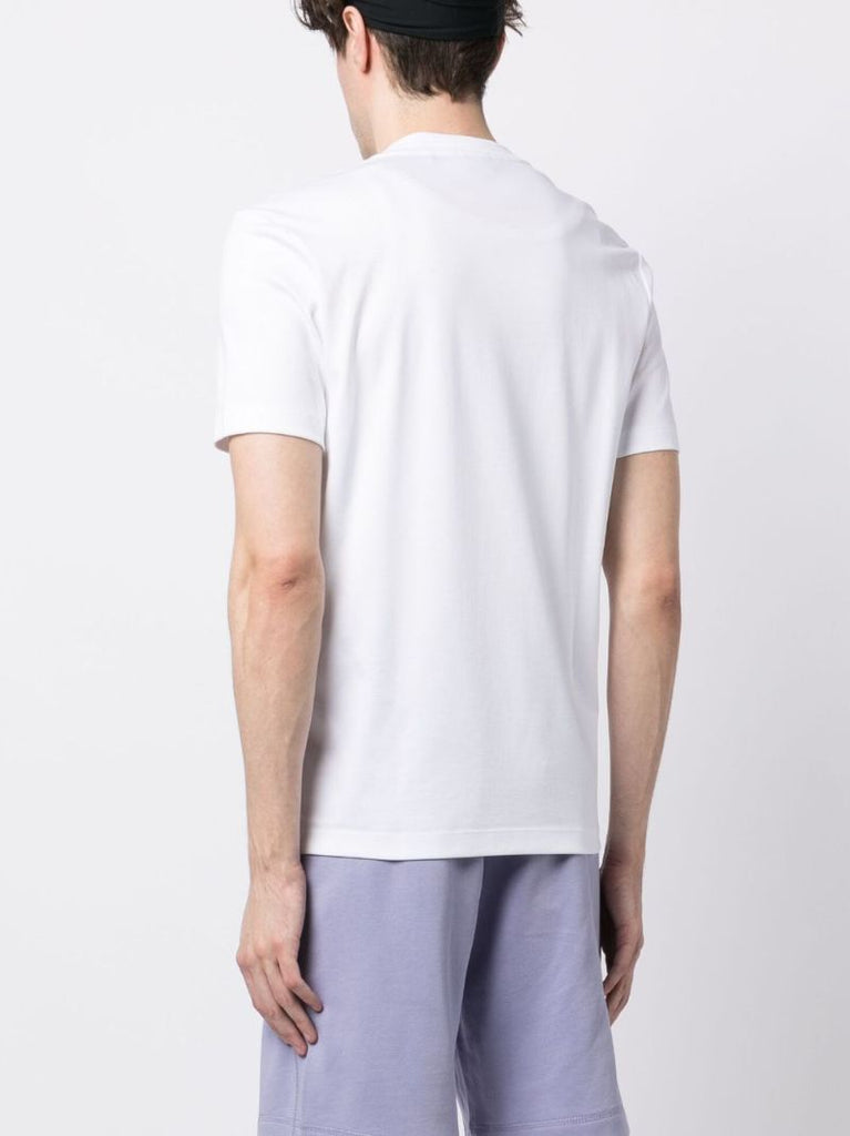 White Logo-patch Cotton T-shirt