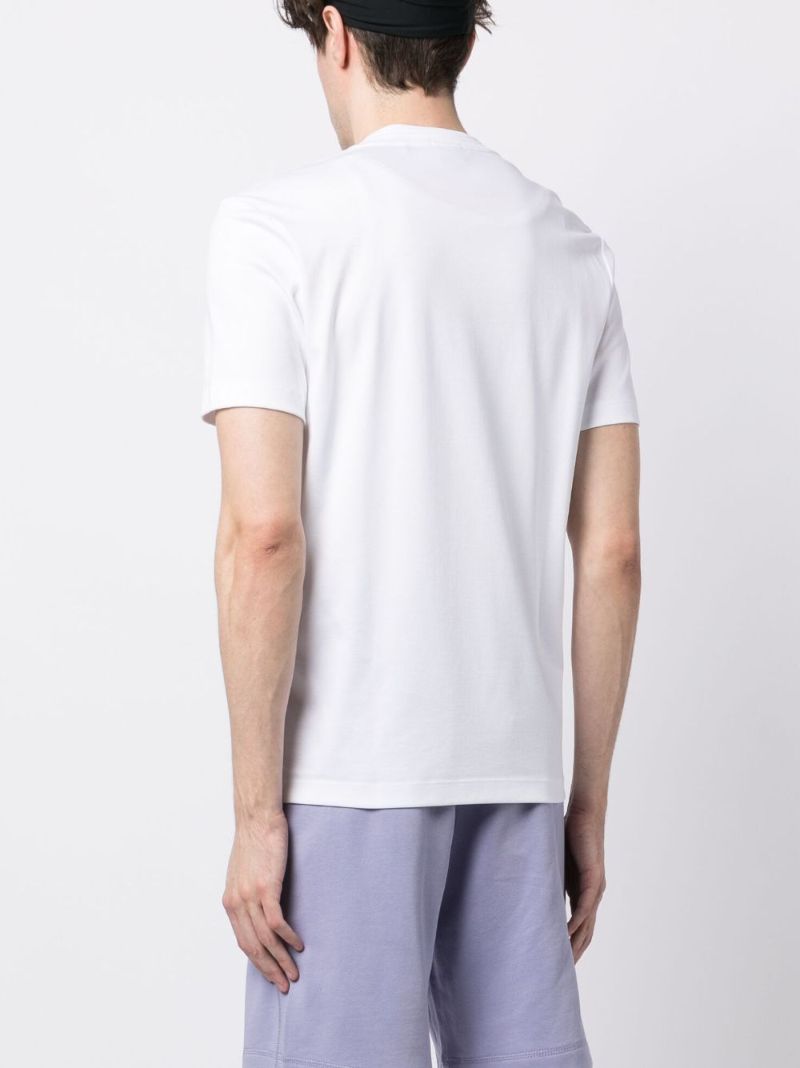 White Logo-patch Cotton T-shirt