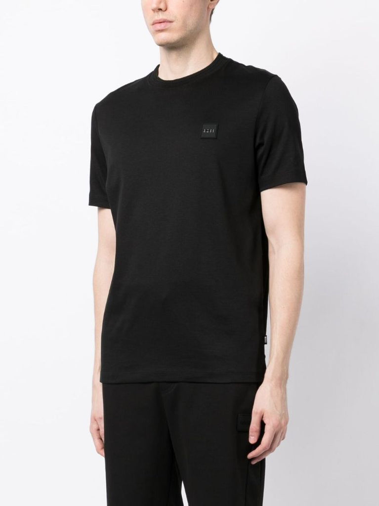 Black Logo-patch Cotton T-shirt
