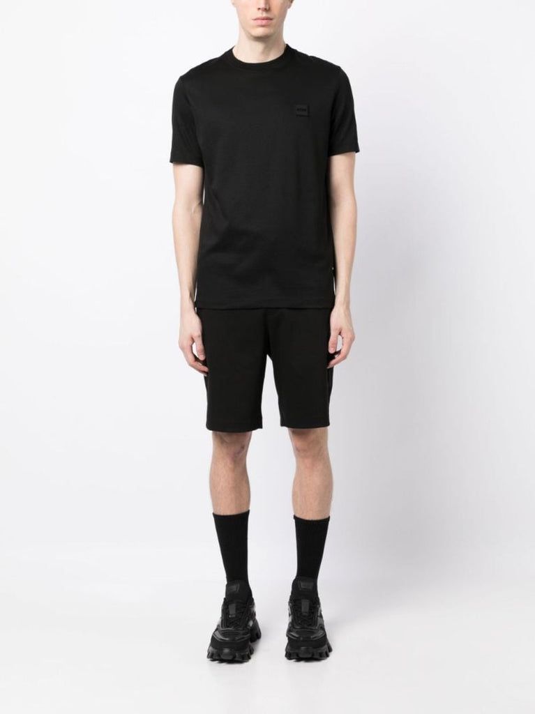 Black Logo-patch Cotton T-shirt