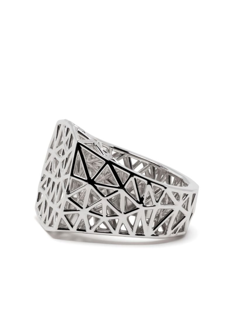 Sterling Silver Mesh Signet Ring