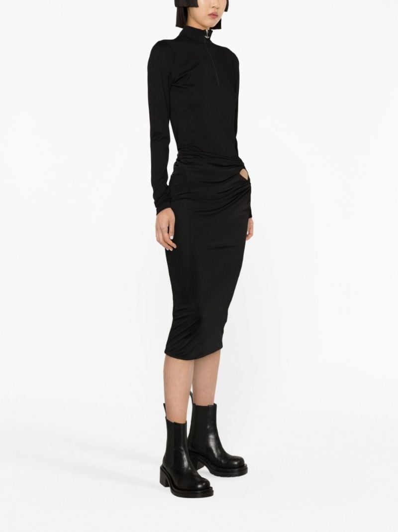 X Dua Lipa Knotted Midi Skirt