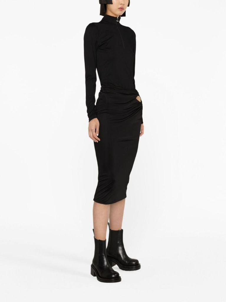 X Dua Lipa Knotted Midi Skirt