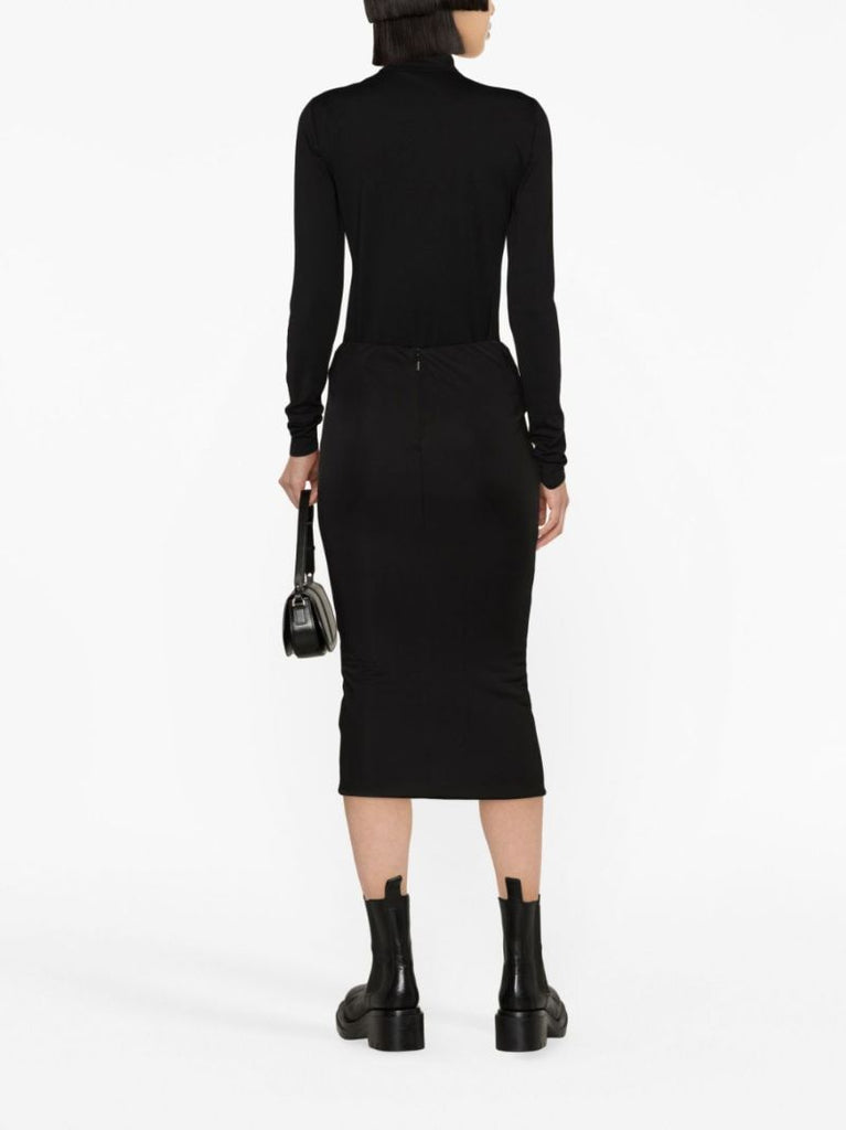X Dua Lipa Knotted Midi Skirt