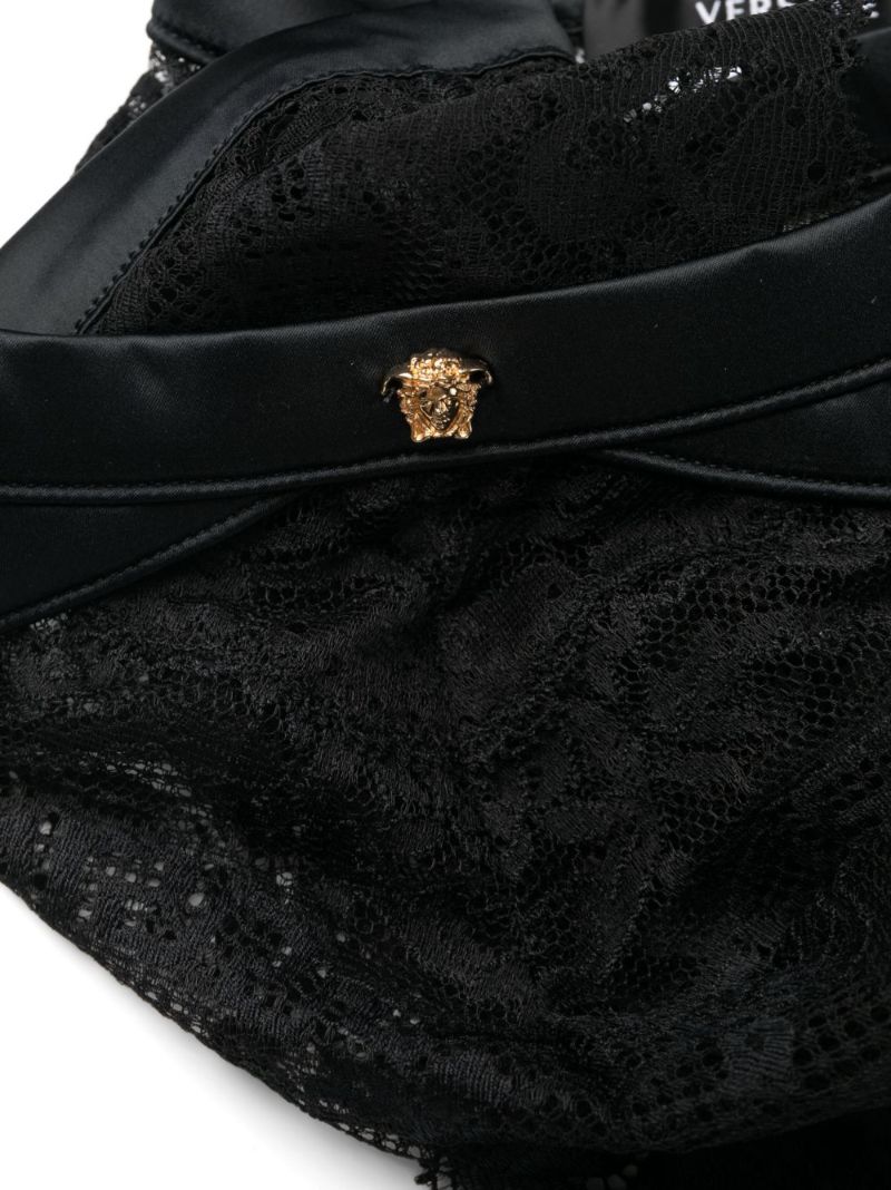 Black Medusa Barocco Lace Briefs
