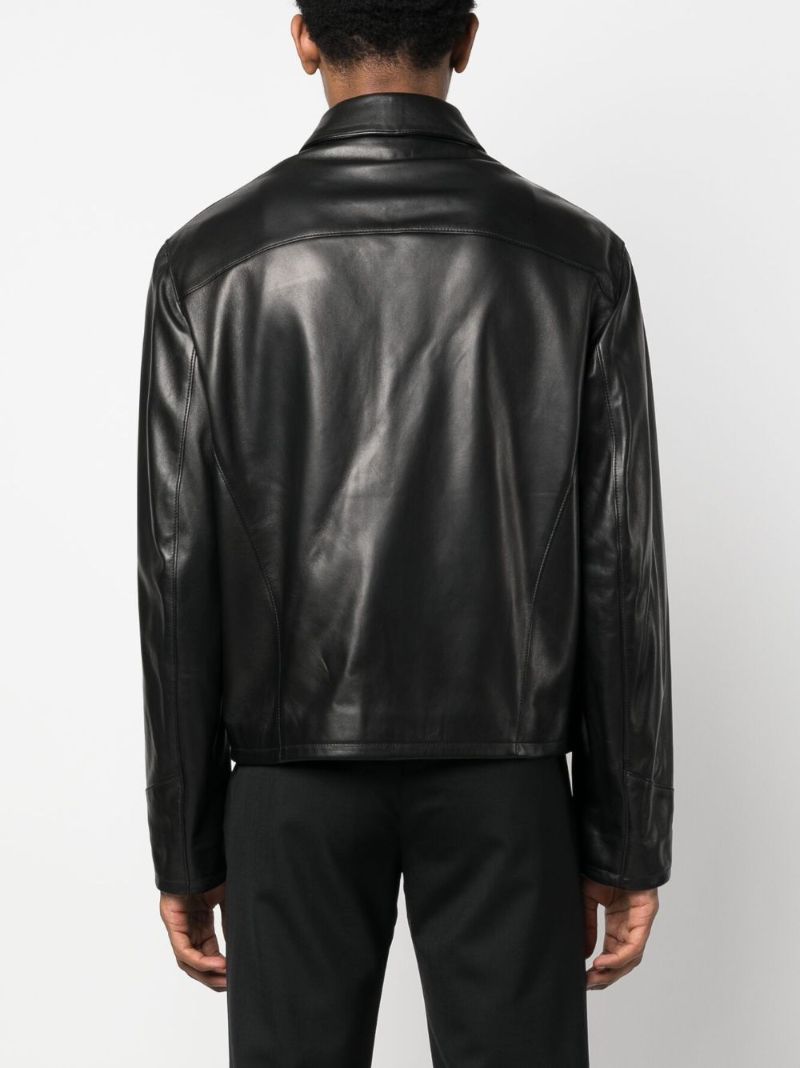 Black Medusa Biggie Leather Jacket