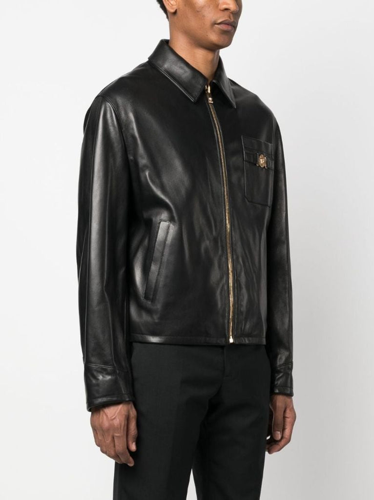 Black Medusa Biggie Leather Jacket