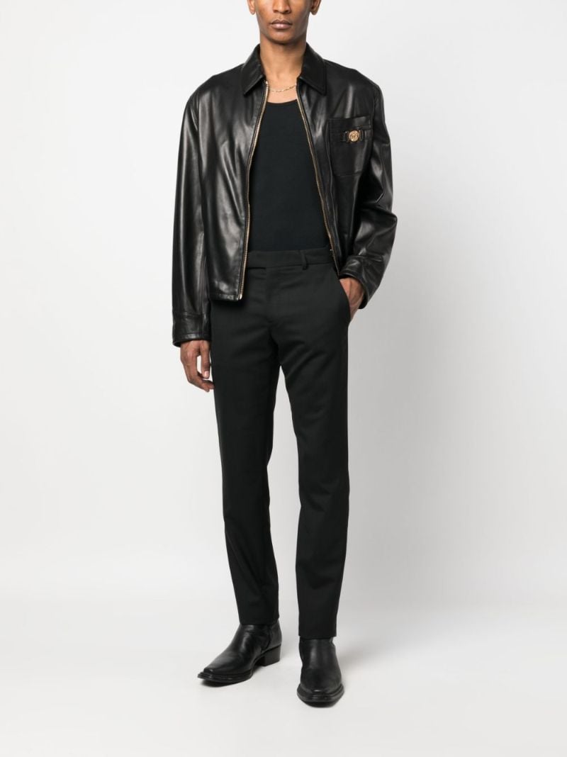 Black Medusa Biggie Leather Jacket