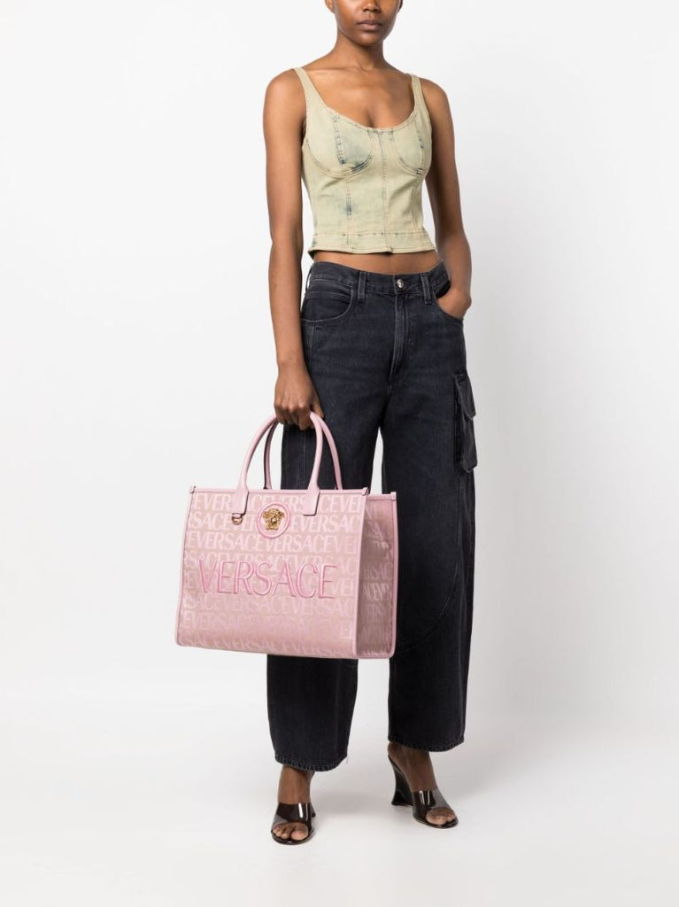 Pink Large Allover Tote Bag