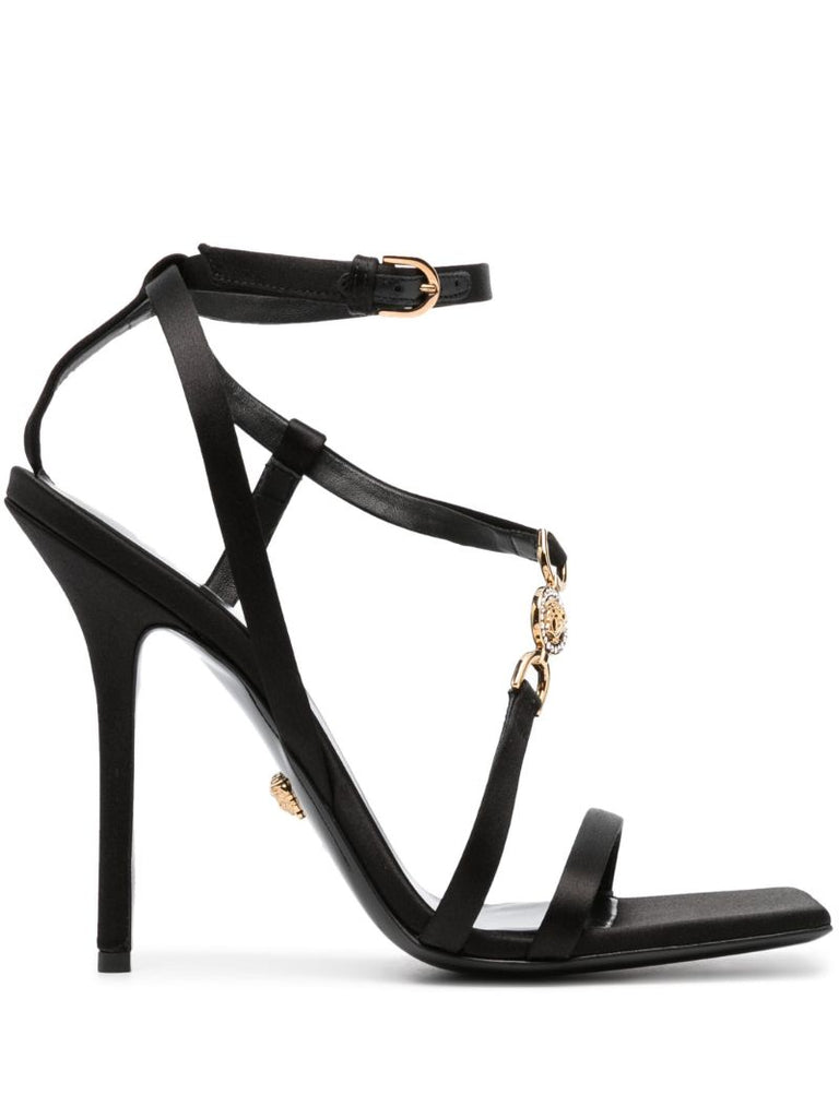 Black Medusa '95 115 Leather Sandals