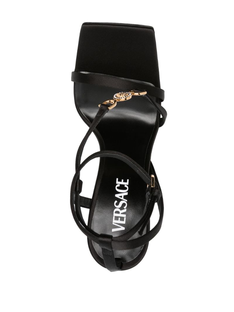 Black Medusa '95 115 Leather Sandals