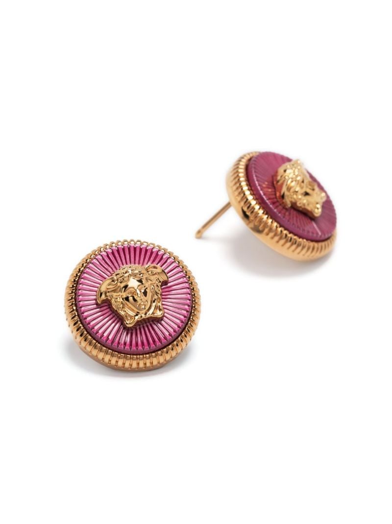 Gold-tone Medusa Stud Earrings