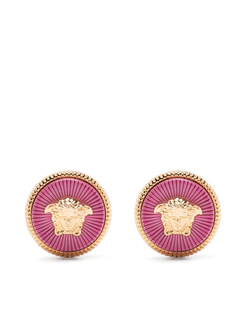 Gold-tone Medusa Stud Earrings