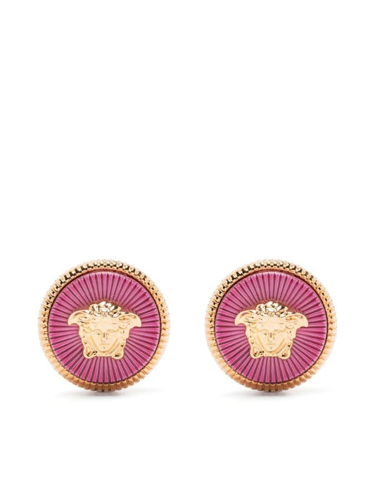 Gold-tone Medusa Stud Earrings
