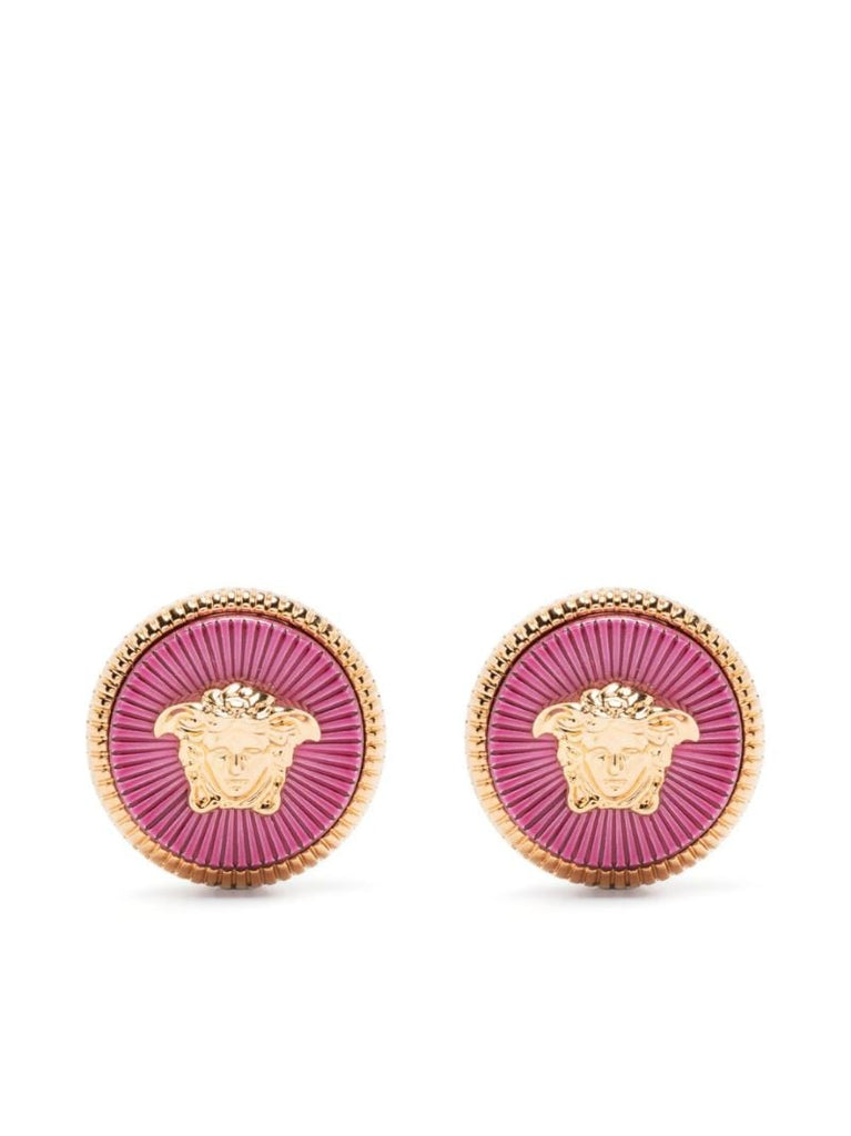 Gold-tone Medusa Stud Earrings