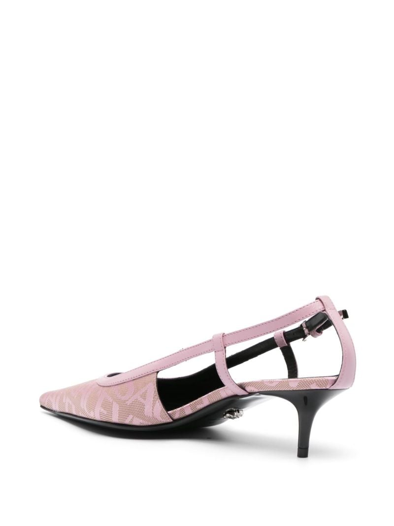 Pink Allover Jacquard 45 Pumps