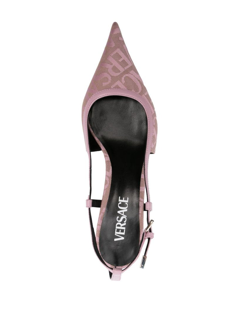 Pink Allover Jacquard 45 Pumps