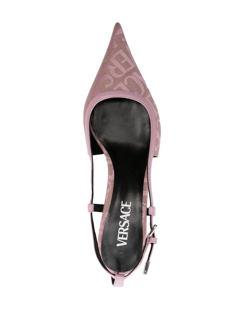 Pink Allover Jacquard 45 Pumps