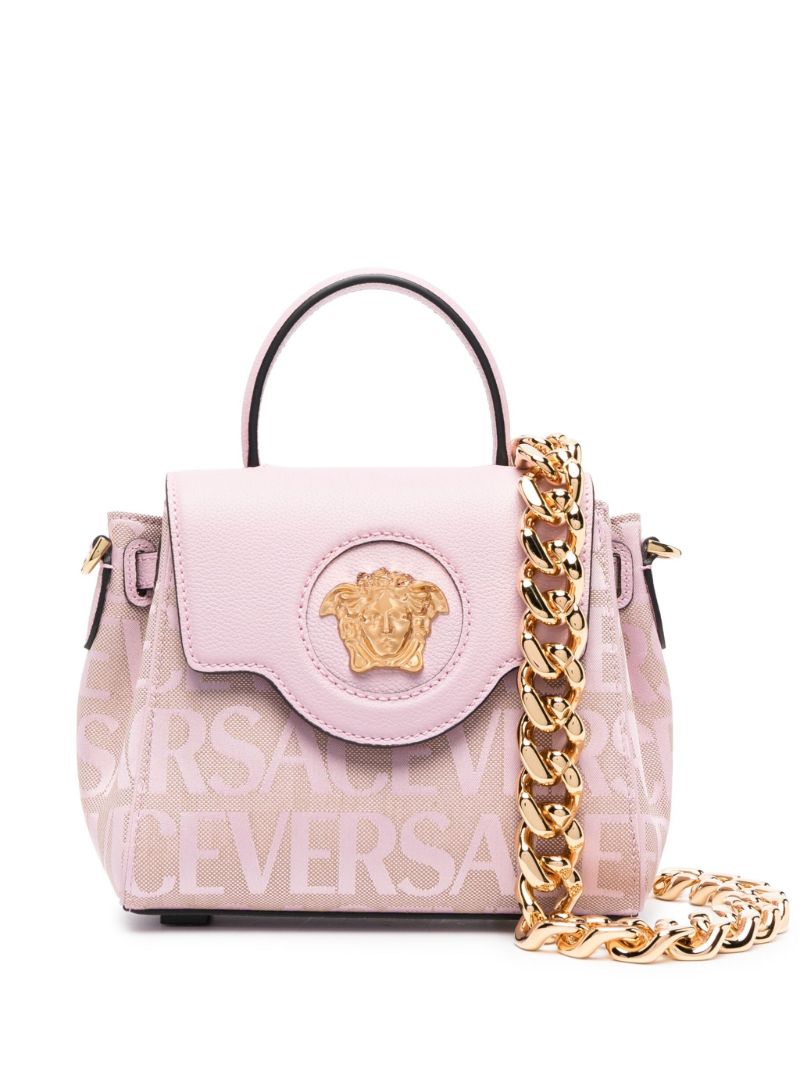 Pink Small La Medusa Tote Bag