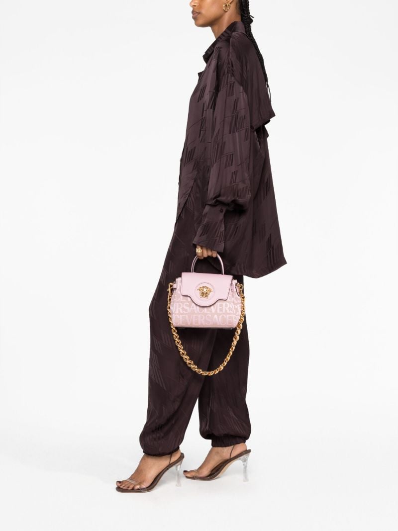 Pink Small La Medusa Tote Bag