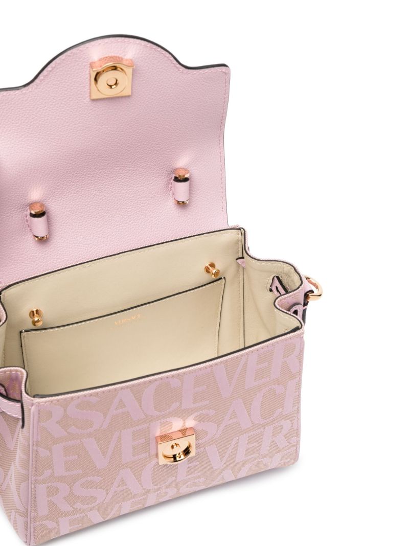 Pink Small La Medusa Tote Bag