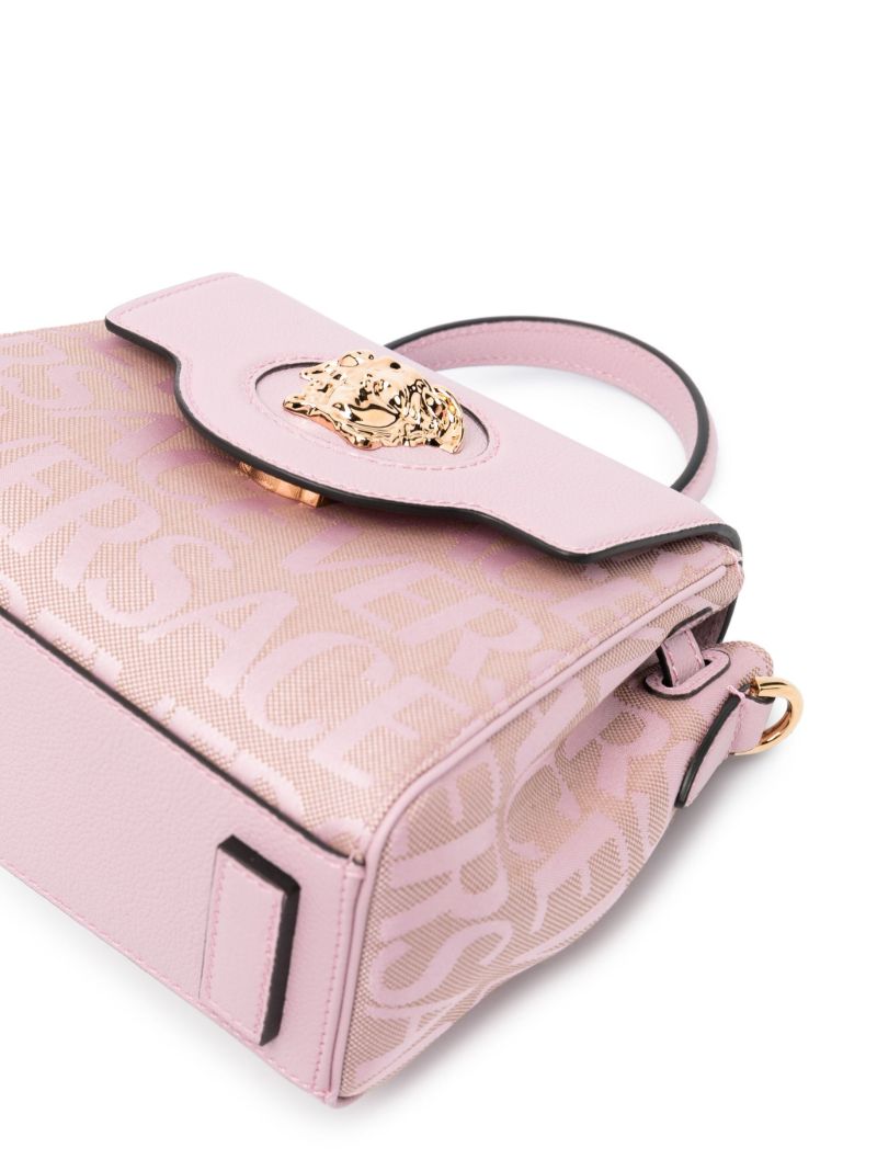 Pink Small La Medusa Tote Bag