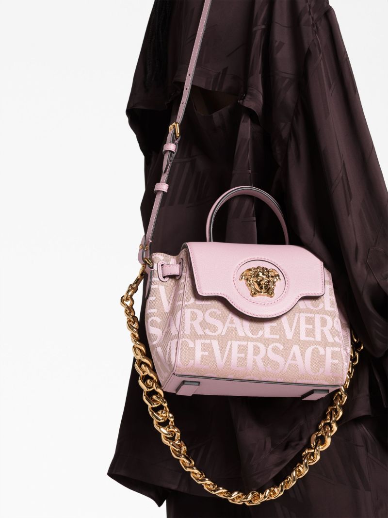 Pink Small La Medusa Tote Bag