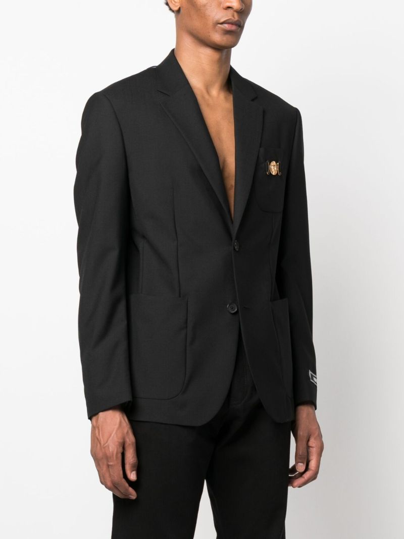Black Medusa Plaque Blazer