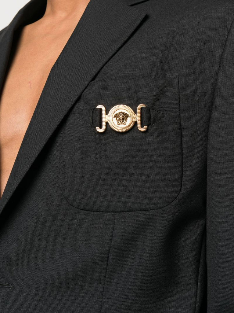 Black Medusa Plaque Blazer