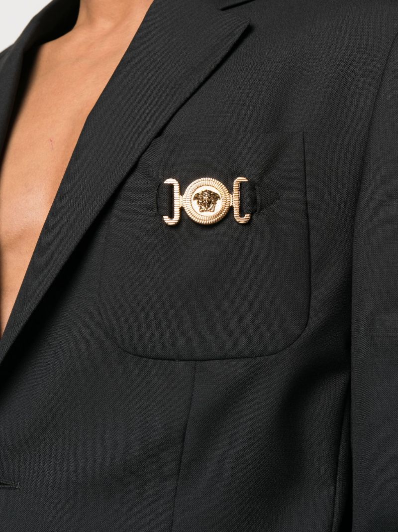 Black Medusa Plaque Blazer