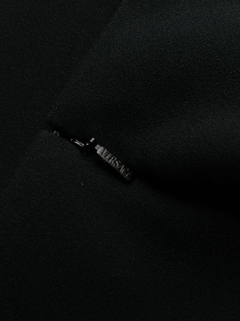 Black Barocco Shift Mini Dress