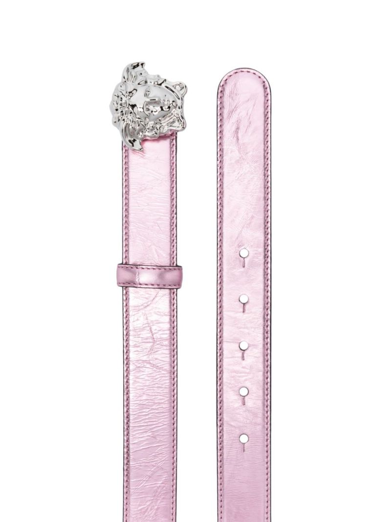 Pink La Medusa Metallic Belt