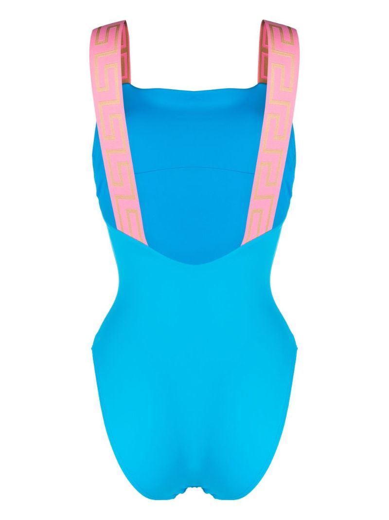Blue Greca Border Swimsuit