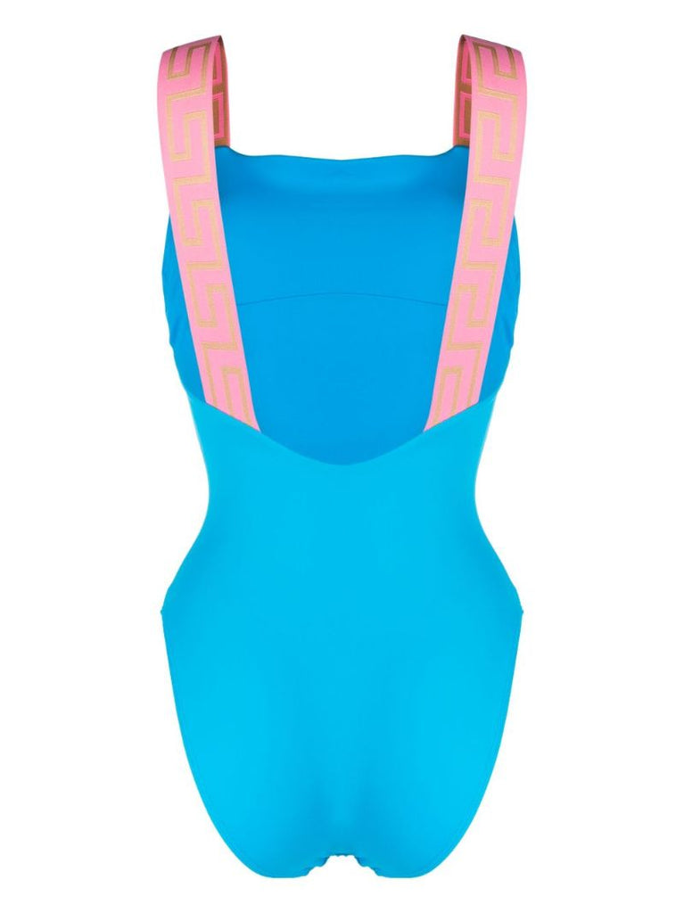 Blue Greca Border Swimsuit