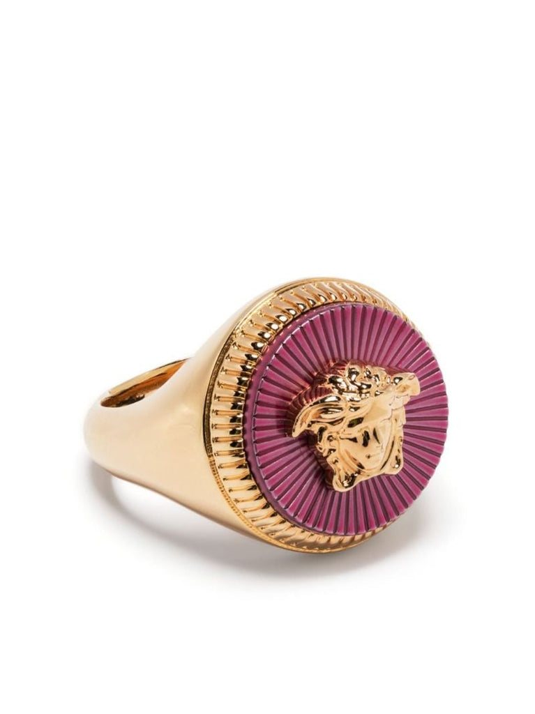 Gold-tone Medusa Ring