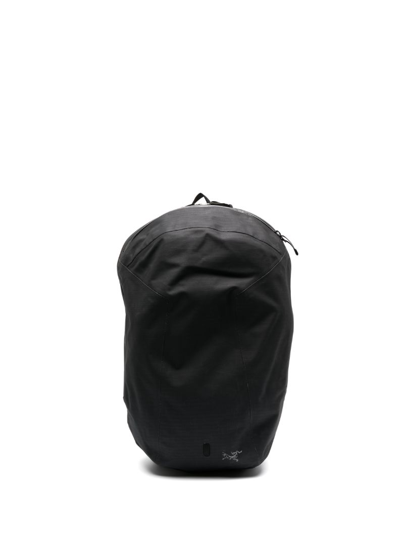 Black Zip Fastening Backpack