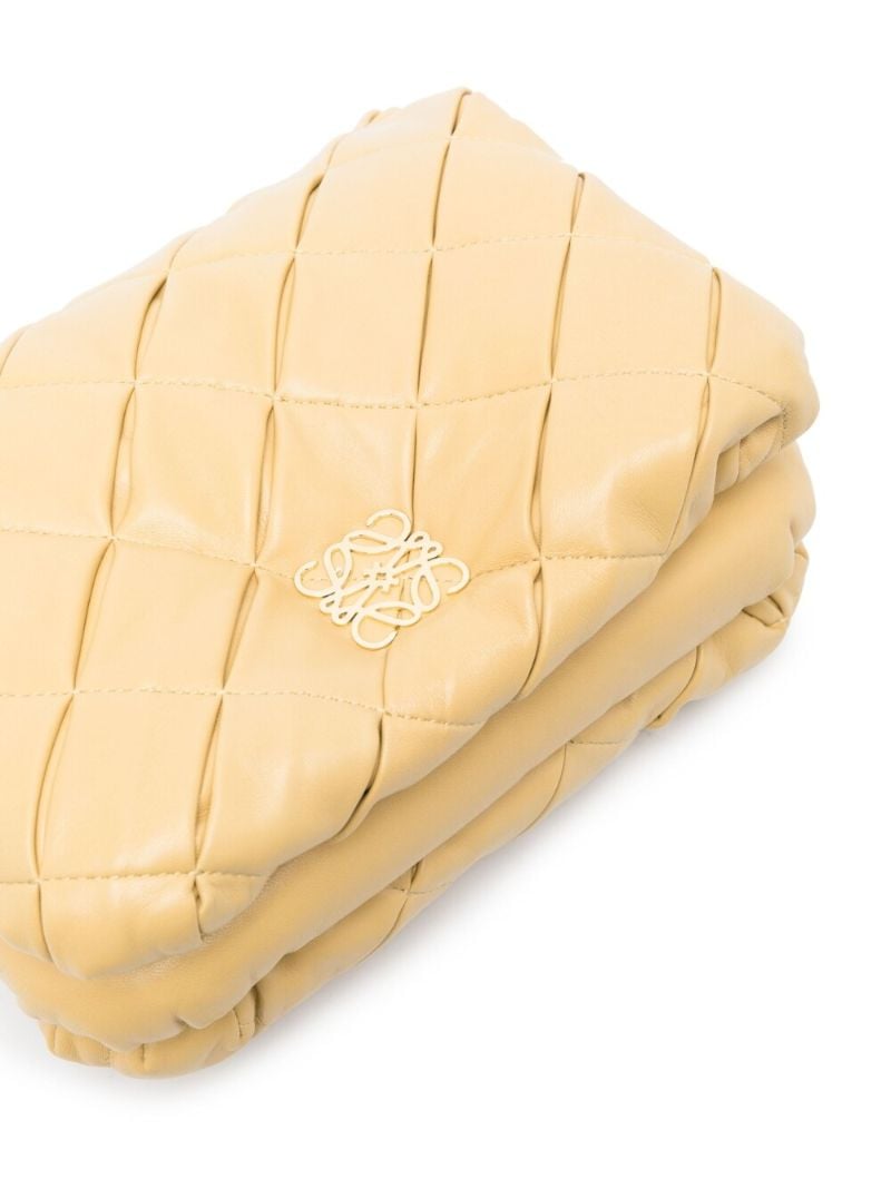 Yellow Puffer Goya Leather Shoulder Bag