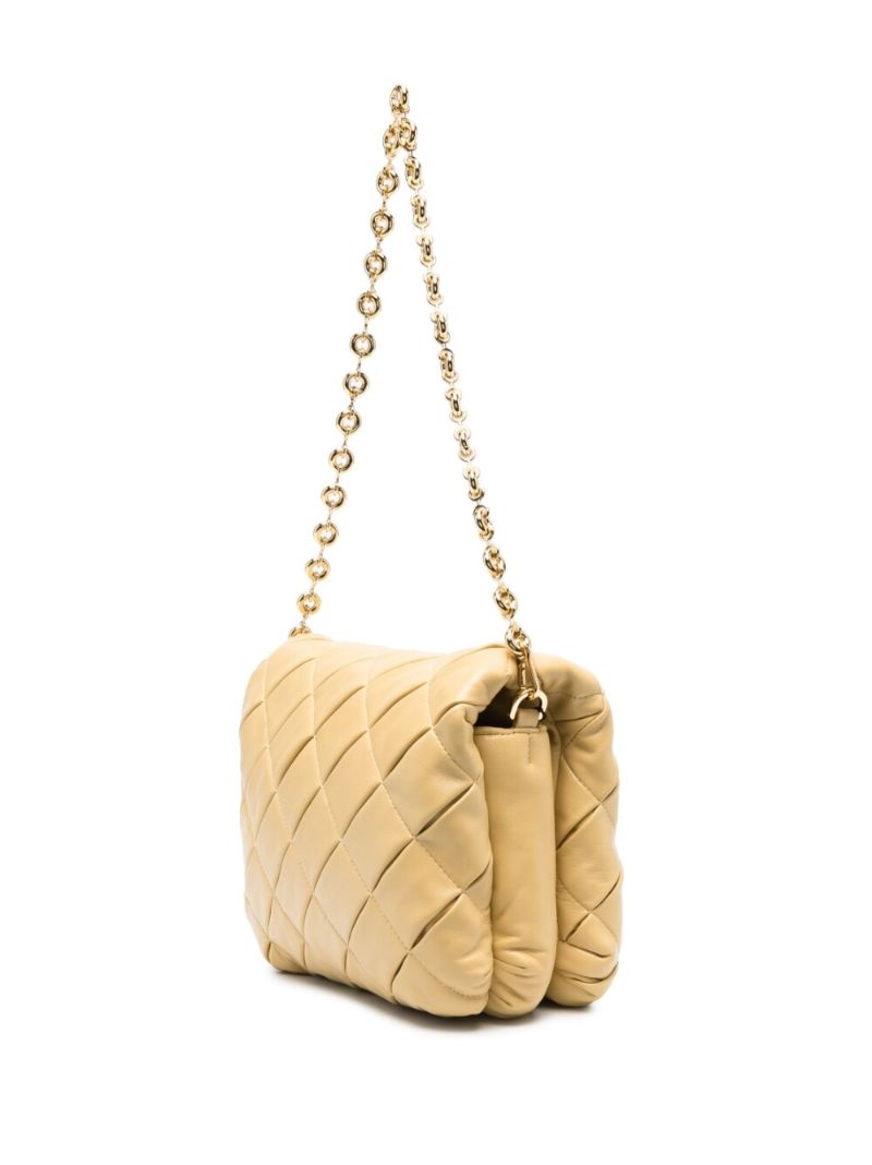 Yellow Puffer Goya Leather Shoulder Bag
