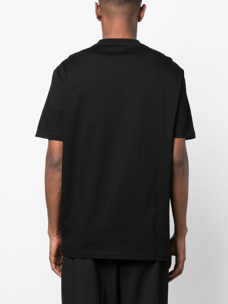 Black Seashell Baroque Logo T-shirt